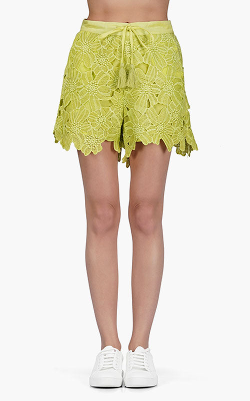 Set of 6 Fall For Neon Floral Lace Shorts (S,M,L)