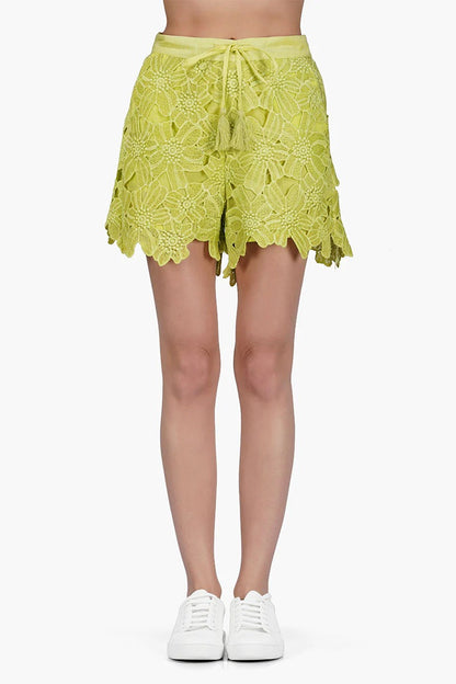 Set of 6 Fall For Neon Floral Lace Shorts (S,M,L)