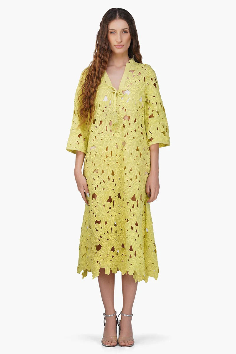 Set of 6 Fall For Neon Floral Lace  Cover Up Dress (S,M,L)