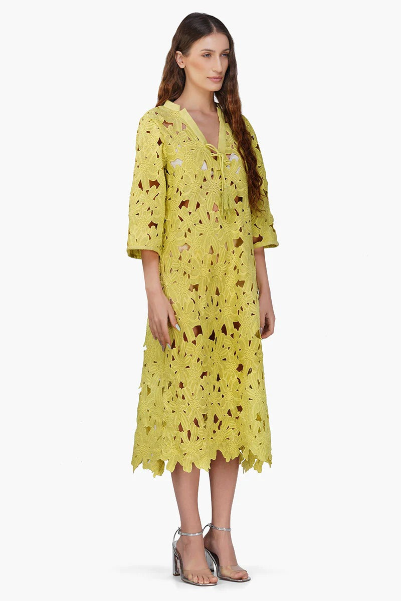 Set of 6 Fall For Neon Floral Lace  Cover Up Dress (S,M,L)