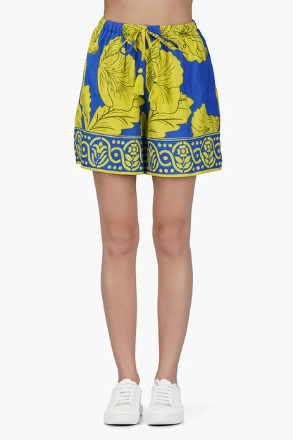 Set of 6 Yellow Daze Printed Shorts (S,M,L)