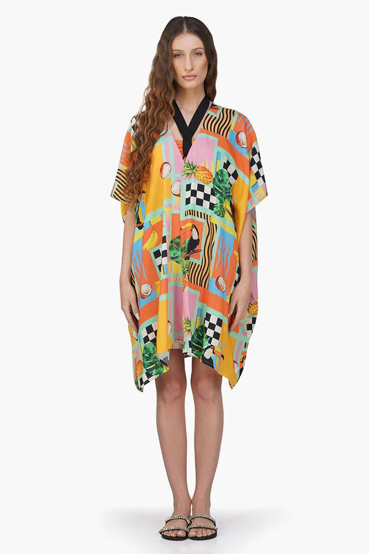 Set of 6 Barbara Toucan Printed Cover Up (S,M,L)