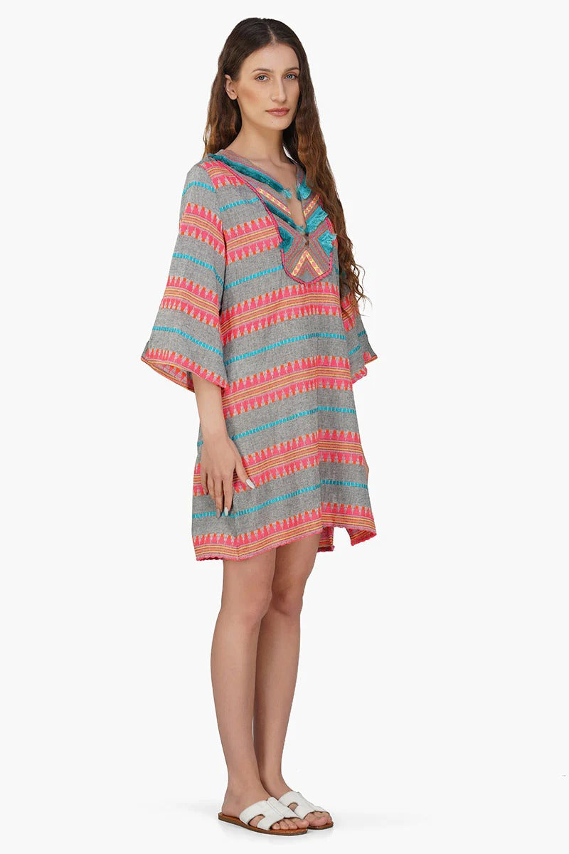 Set of 6 Starlette Y/D Stripe Short Dress (S,M,L)