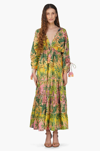 Set of 6 Endless Summer Printed Maxi Dress (S,M,L)