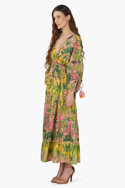 Set of 6 Endless Summer Printed Maxi Dress (S,M,L)