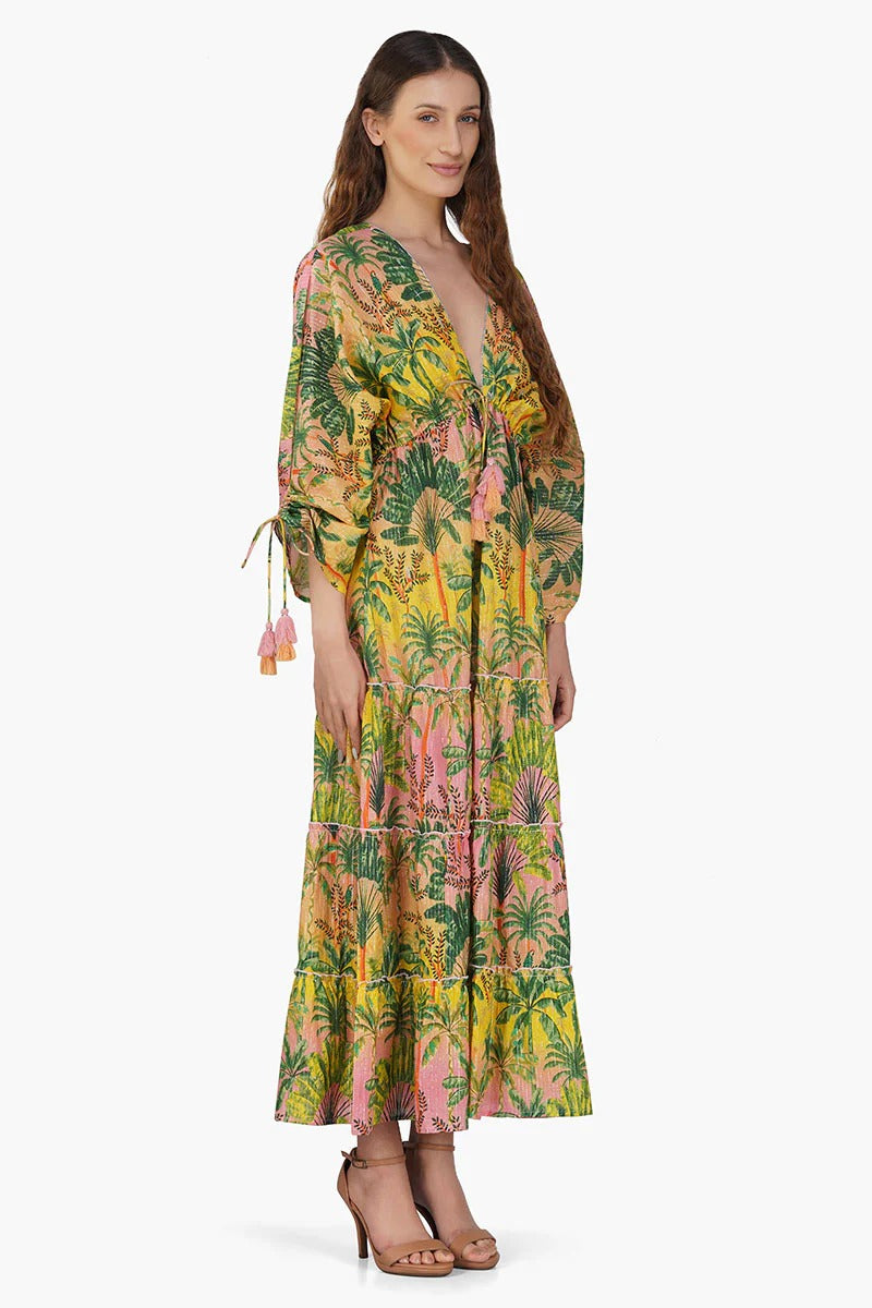 Set of 6 Endless Summer Printed Maxi Dress (S,M,L)