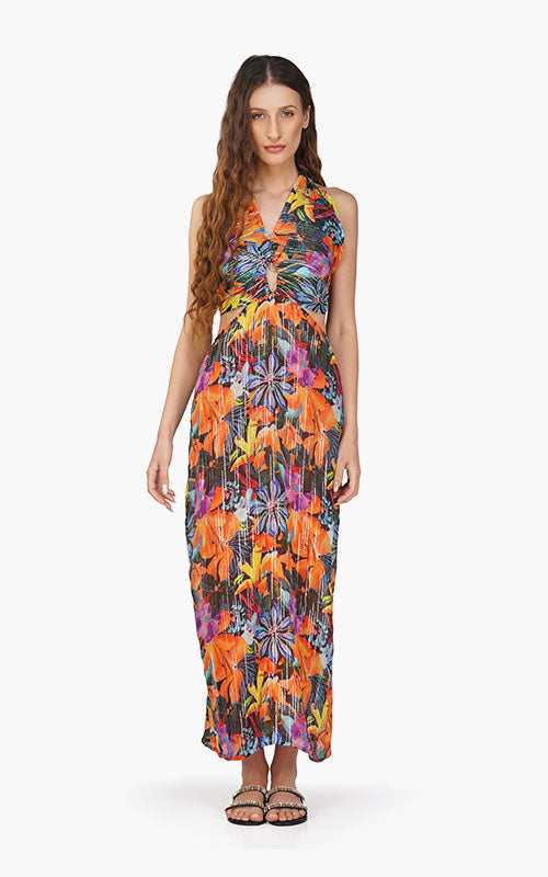 Set of 6 Night Queen Floral Printed Dress (S,M,L)