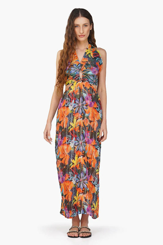 Set of 6 Night Queen Floral Printed Dress (S,M,L)