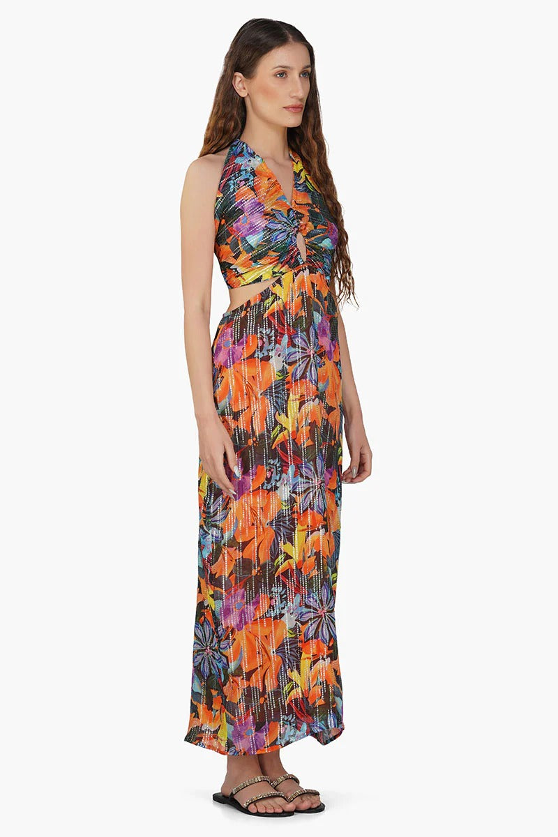 Set of 6 Night Queen Floral Printed Dress (S,M,L)