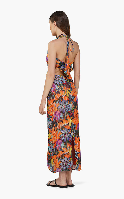 Set of 6 Night Queen Floral Printed Dress (S,M,L)