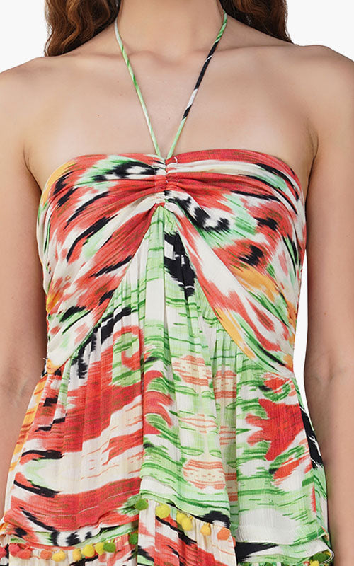 Set of 6 Camila Abstract Printed Dress (S,M,L)