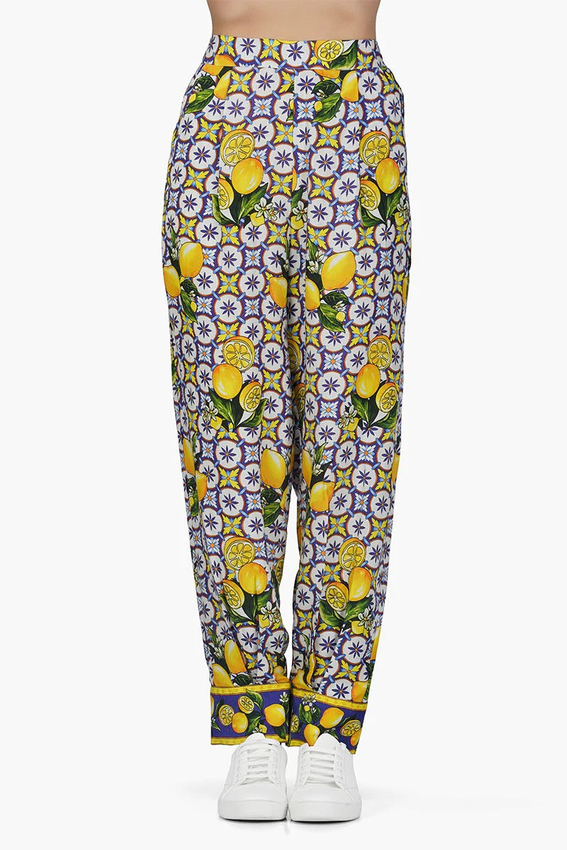 Set of 6 Citrus Lemon Print Pant (S,M,L)