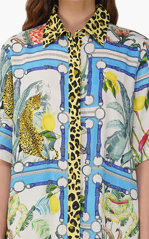 Set of 6 Jungle Paradise Printed Shirt (S,M,L)