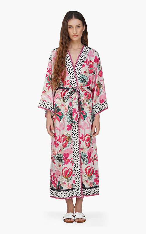 Set of 6 Flamingo Paradise Cover Up  (S,M,L)