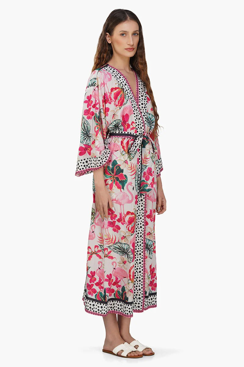 Set of 6 Flamingo Paradise Cover Up  (S,M,L)