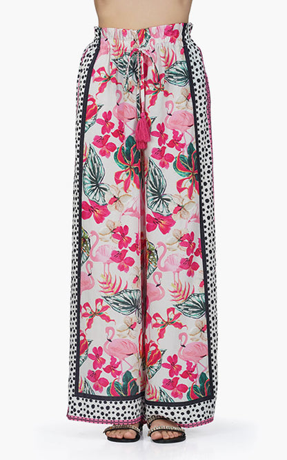 Set of 6 Flamingo Paradise Printed Pants (S,M,L)