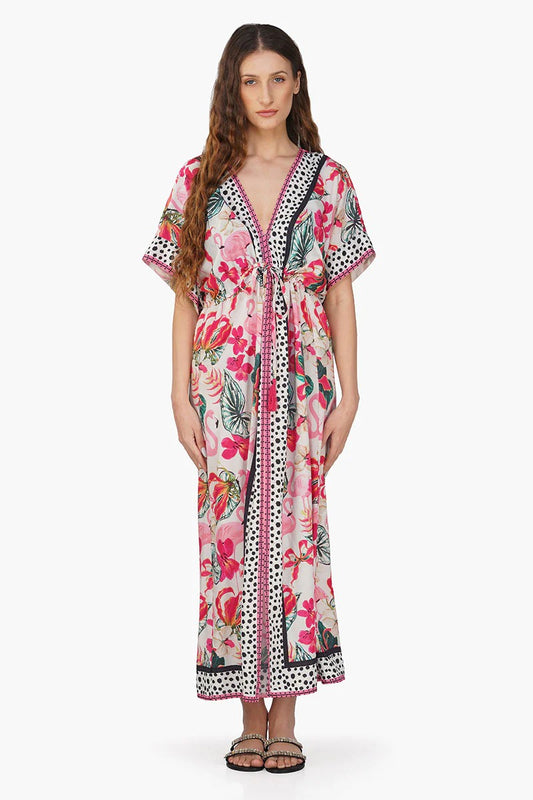 Set of 6 Flamingo Paradise Printed Dress (S,M,L)