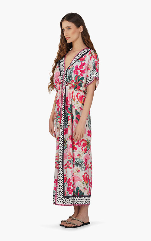 Set of 6 Flamingo Paradise Printed Dress (S,M,L)