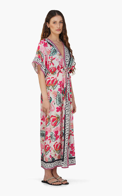 Set of 6 Flamingo Paradise Printed Dress (S,M,L)