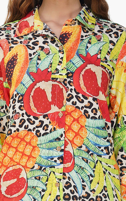 Set of 6 Fruit Punch Printed Shirt (S,M,L)