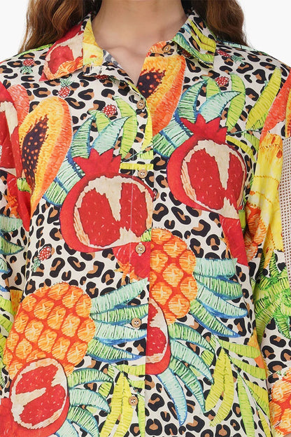 Set of 6 Fruit Punch Printed Shirt (S,M,L)