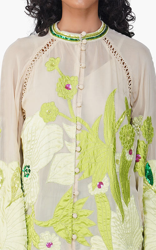 Floral Chique Embellished Top