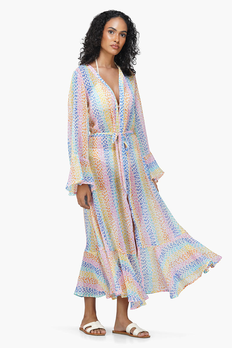 Set of 6 Multi Bubble Maxi Cover Up (S,M,L)