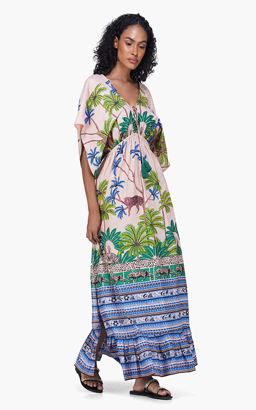 Set of 6 Brezee Sasha Printed Maxi Cover Up (S,M,L)