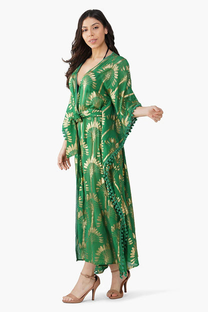 Set of 6 Golden Palm Maxi Cover Up (S,M,L)