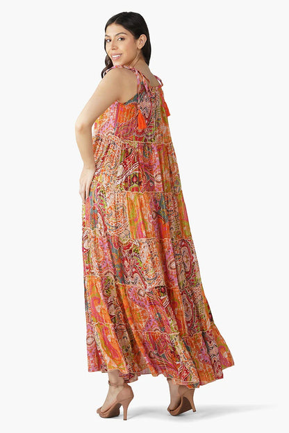 Set of 6 Barbara Printed  Maxi Dress (S,M,L)