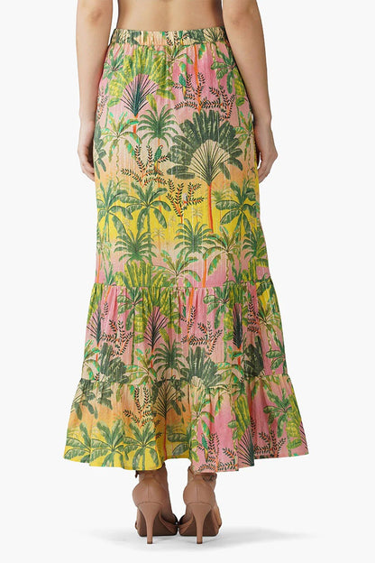 Set of 6 Endless Summer Printed Tiered Skirt (S,M,L)