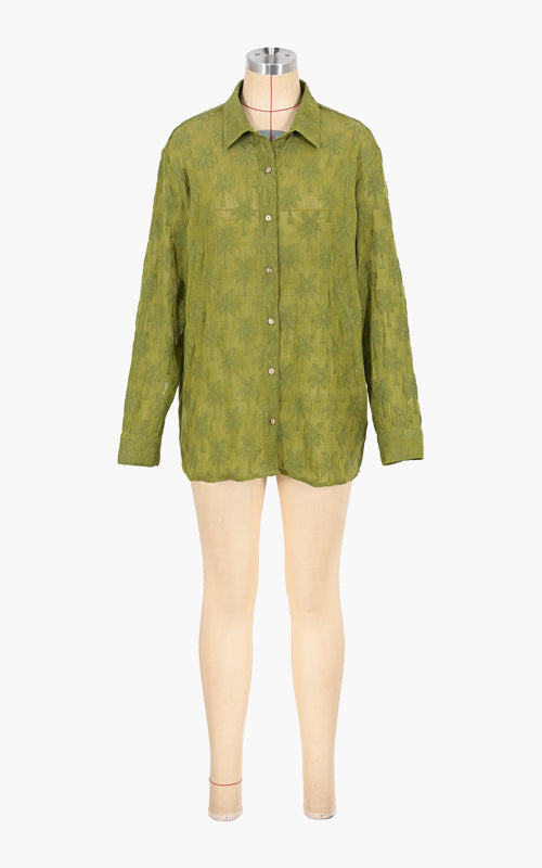 Set of 6 Moss Palm Tree Shirt (S,M,L)