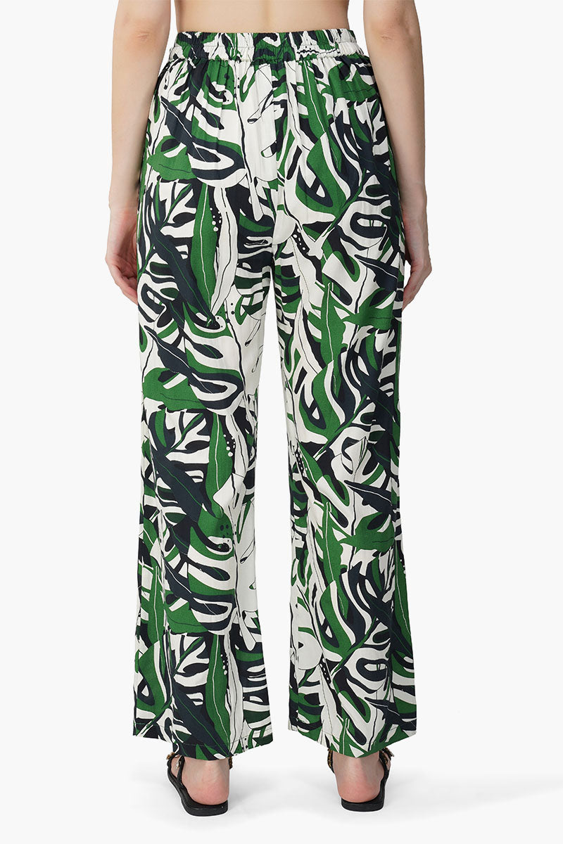 Set of 6 Green Birch Tropical Printed Pants (S,M,L)