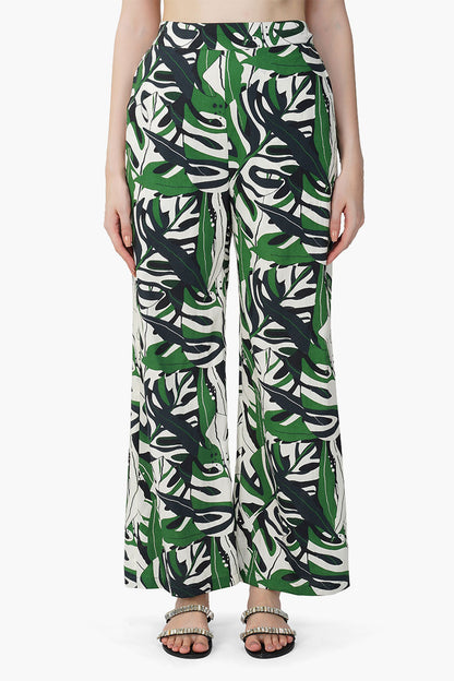 Set of 6 Green Birch Tropical Printed Pants (S,M,L)