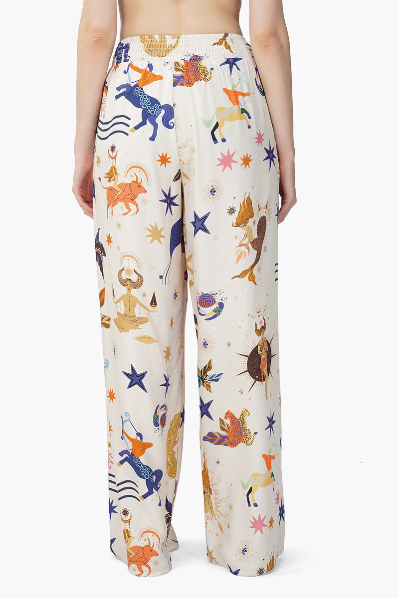 Set of 6 Day Dream Celestial Printed Pant (S,M,L)