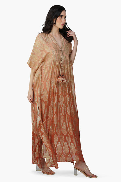 Set of 6 Sandstone Lurex Ombray Kaftan  (S,M,L)