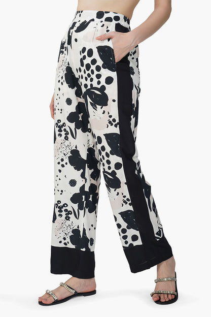 Set of 6  Garden Of Flowers Printed Pants (S,M,L)