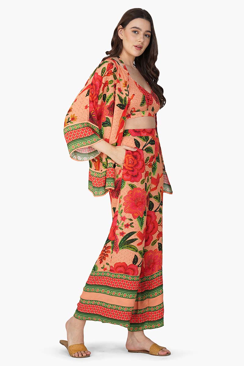 Set of 6 Tropical Bloom Cover Up (S,M,L)