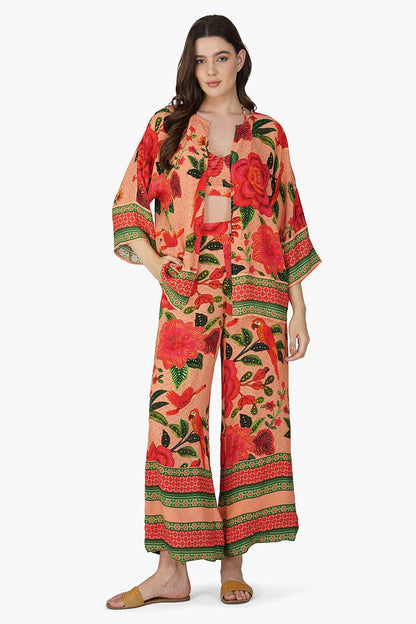 Set of 6 Tropical Bloom Cover Up (S,M,L)