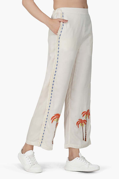 Set of 6 Palm Queen Embellished Relaxed Pant (S,M,L)