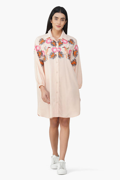 Set of 6 Secret Flora Farm Embroidered Shirt Dress (S,M,L)