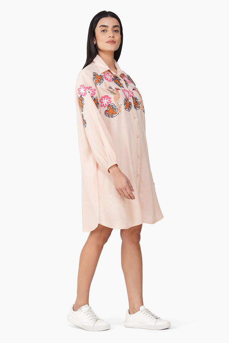 Set of 6 Secret Flora Farm Embroidered Shirt Dress (S,M,L)