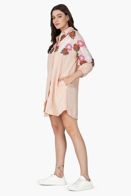 Set of 6 Secret Flora Farm Embellished Shirt Dress (S,M,L)