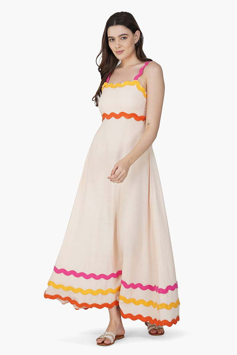 Set of 6 Lost In Rainbow Solid Maxi Dress (S,M,L)