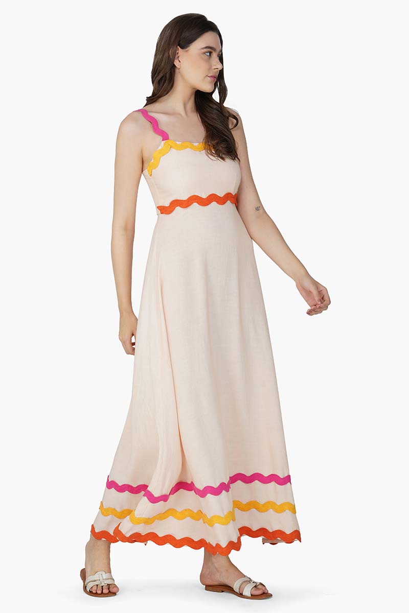 Set of 6 Lost In Rainbow Solid Maxi Dress (S,M,L)