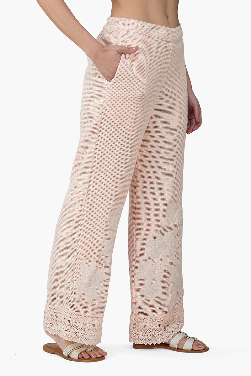 Set of 6 Summer Palm Patch Crochet Pants (S,M,L)