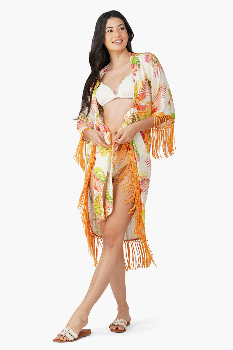 Set of 6 Dua Multi Tropic Printed Cover Up (S,M,L)