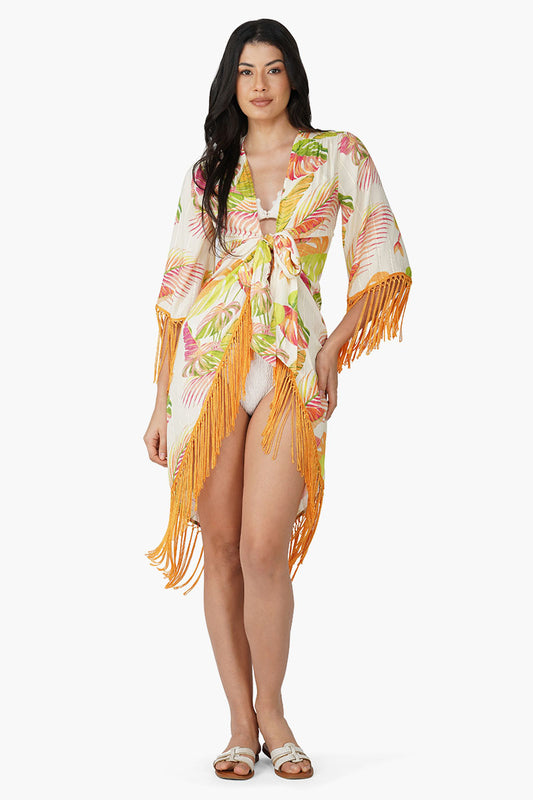 Set of 6 Dua Multi Tropic Printed Cover Up (S,M,L)