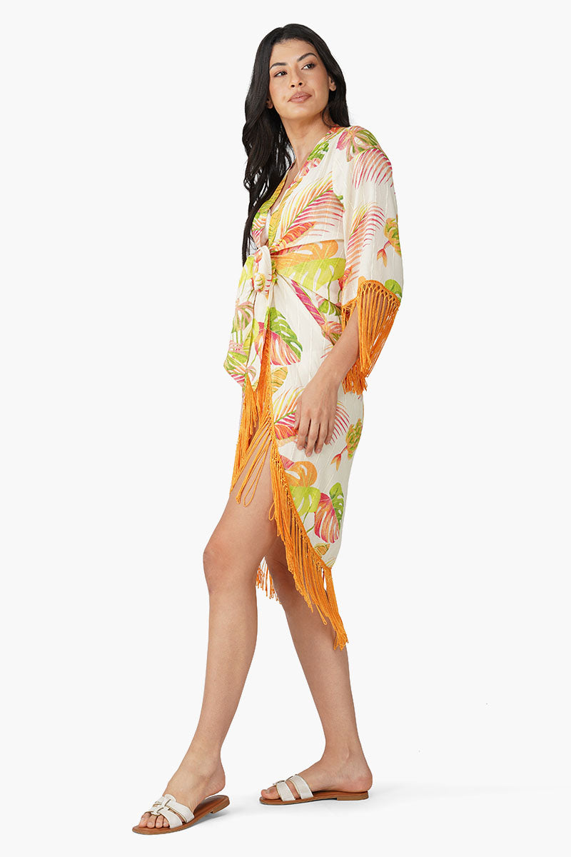 Set of 6 Dua Multi Tropic Printed Cover Up (S,M,L)