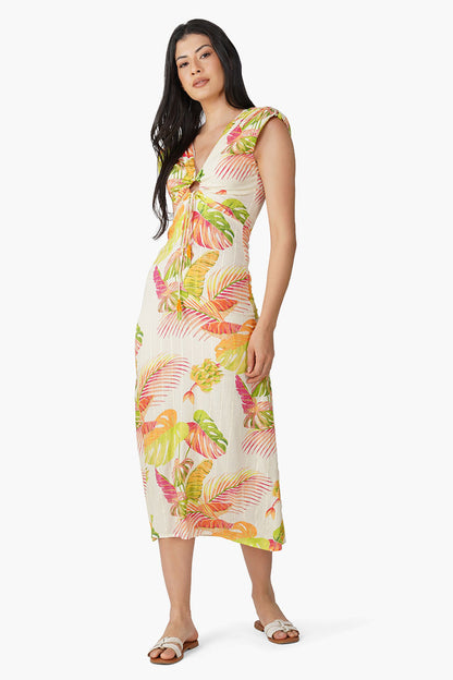 Set of 6 Dua Multi Tropic Printed Maxi Dress (S,M,L)